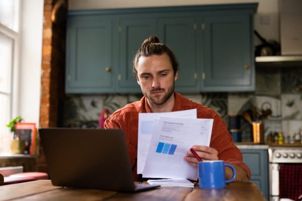 person dealing with financial challenges